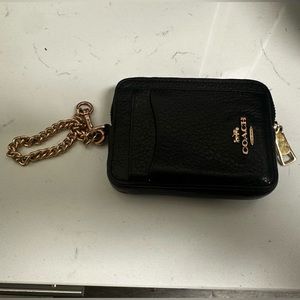 Coach zip card case. Used.